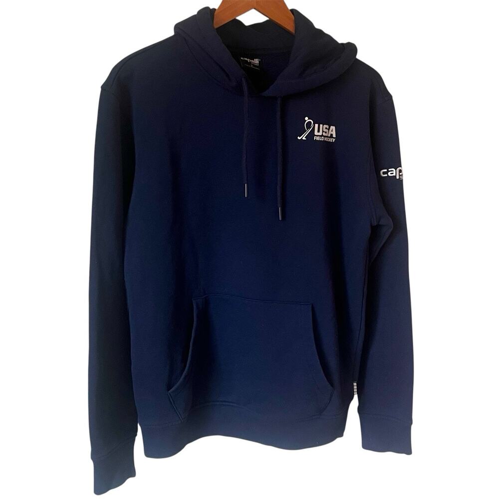 USA Field Hockey Hoodie Pullover Sweatshirt Navy Oversized Adult Small Athletic